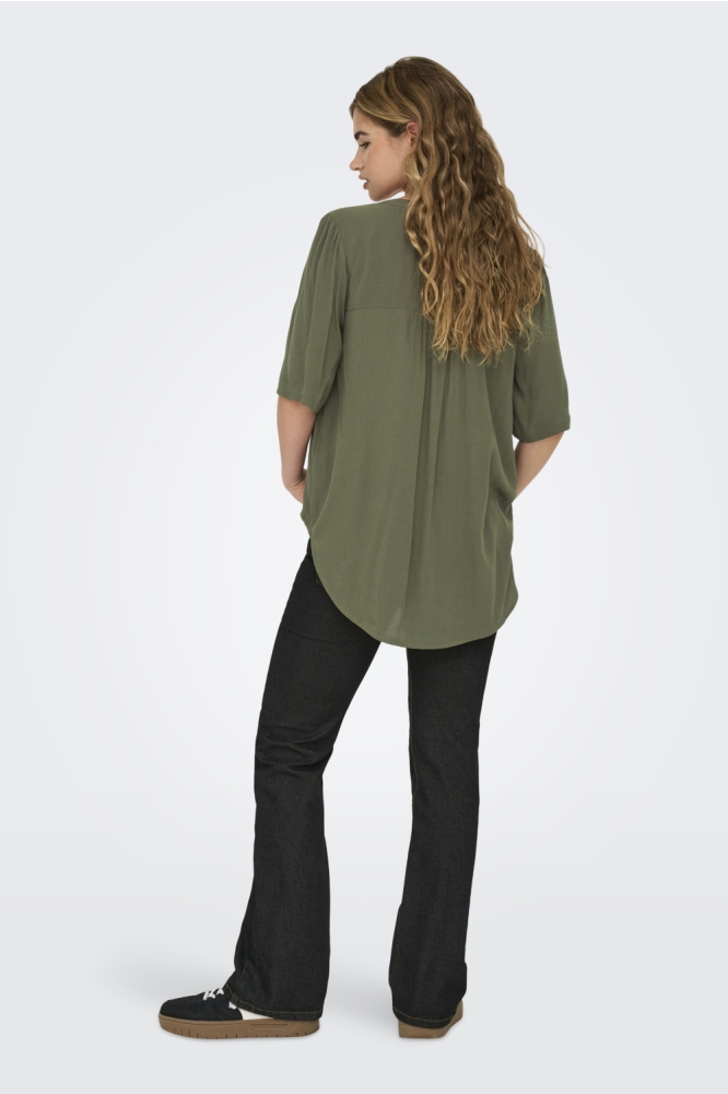 ONLJETTE LIFE 2/4 TOP WVN NOOS 15348612 GRAPE LEAF